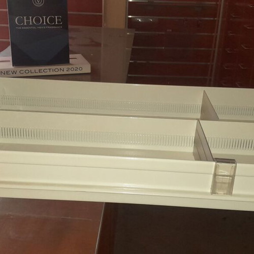 Pharmacy furniture used with 4-column drawer unit and counter