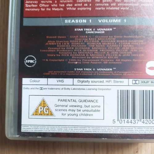Star Trek Voyager Caretaker Season 1 Volume 1 VHS like new