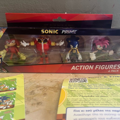Πακέτο Koukouroukou Sonic φιγούρες, άλμπουμ και αυτοκόλλητα καινούργια