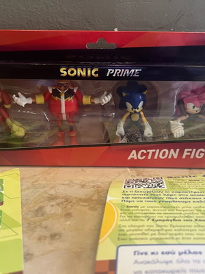 Πακέτο Koukouroukou Sonic φιγούρες, άλμπουμ και αυτοκόλλητα καινούργια