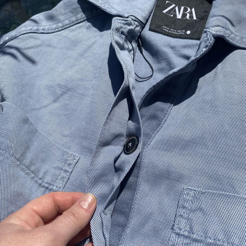 Zara Blue Jacket Size M New