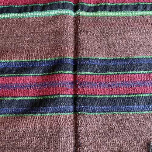 Traditional Woolen Loom-Woven Kilim Rug used 1.54 x 1.94 m