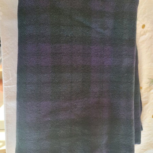 Wool fabric for plaid skirt