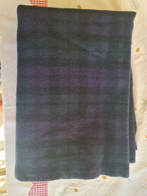Wool fabric for plaid skirt