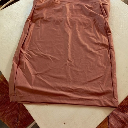 Set blouse and skirt new, bronze color, fits up to large