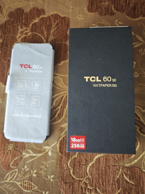 TCL 60 SE NxtPaper 5G κινητό καινούργιο, 256GB, dual SIM, κάμερα 20+ MP