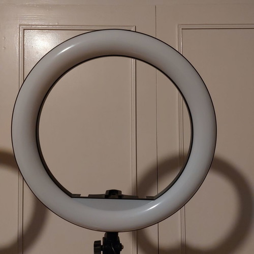 Led lights with tripods and adjustable height, new, set of 2