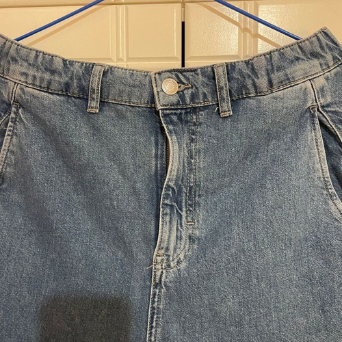 ZARA men's pants with high waist like new, blue, size L