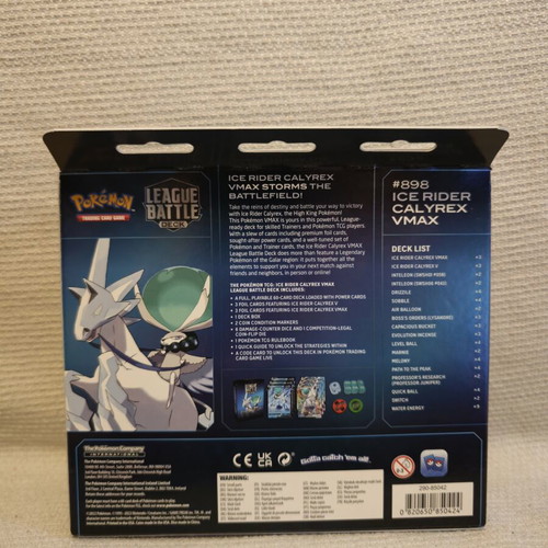 Pokemon Calyrex Vmax Ice Rider deck sealed, like new