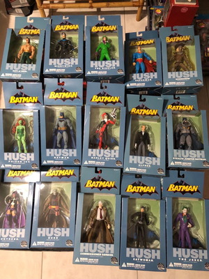 BATMAN HUSH КОМПЛЕКТ ОТ 15 ФИГУРИ DC DIRECT РЯДЪК НОВ ЗАПЕЧАТАН MINT HARLEY IVY NIGHTWING ЖОКЕР КОТЖЕНКА ЛОВЕЦ РИДЛЪР РАС АЛ ГУЛ СУПЕРМЕН АЛФРЕД ГОРДЪН
