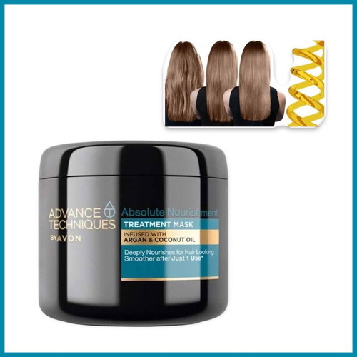 Avon Absolute Nourishment Hair Treatment Mask with Argan & Coconut Oil new