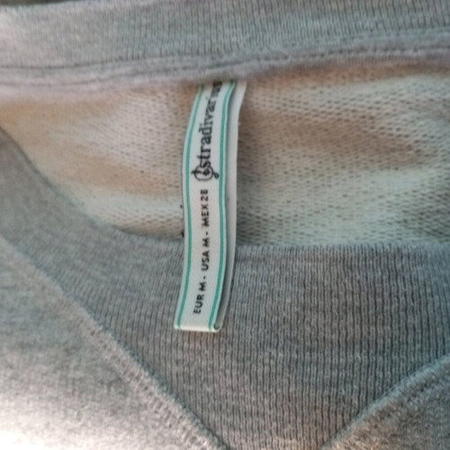 Stradivarius sweatshirt dress like new with grey and pink satin sleeves