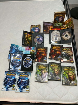 World of Warcraft Blizzard PC game collection with 5 expansions and extras