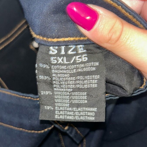 Elastic denim pants like new, size 5XL