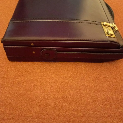 Franzen vintage briefcase bag brown new, genuine leather