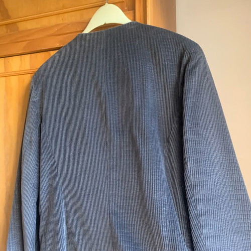 Grey corduroy suit set (jacket with skirt) like new