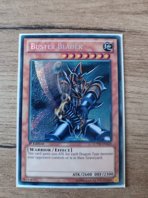 Buster Blader YuGiOh Card mint, 1st Edition, Secret Rare