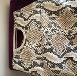 Animal Print Handbag and Crossbody Bag like new, white and grey