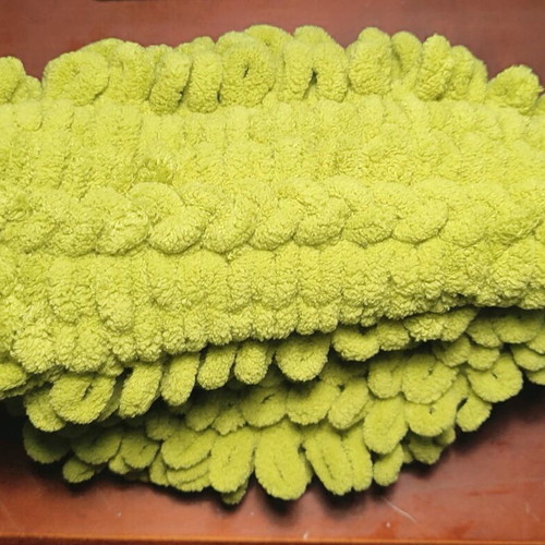 Puffy bag light green like new handheld