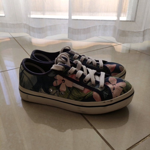Pepe Jeans sneakers floral print used, size 39