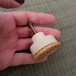Wardrobe knobs new with handmade natural rattan pattern