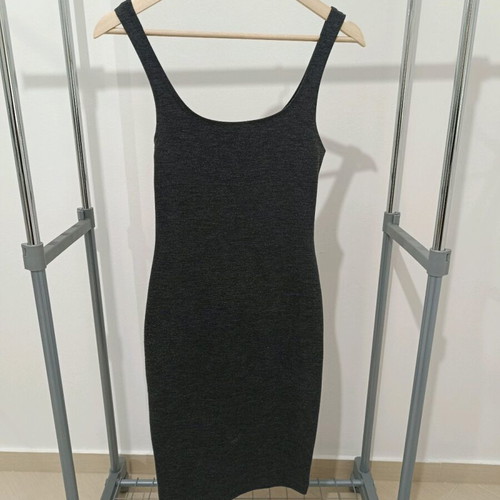 Zara dress gray straight cut like new, size S