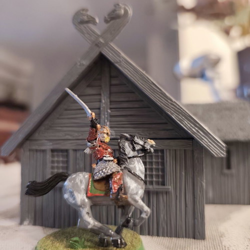 Éomer Mounted metal miniature used, Games Workshop 1999