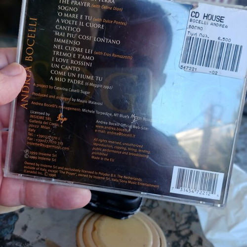 Andrea Bocelli Sogno CD used, excellent condition