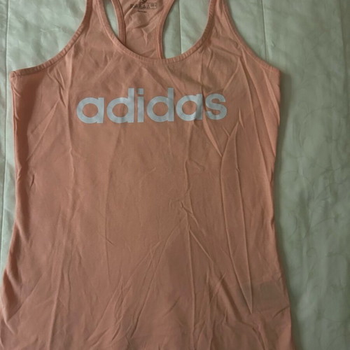 Adidas sleeveless top like new, beige pink