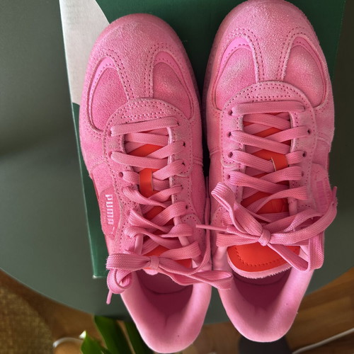 Puma Palermo sneakers like new, size 38, red and pink