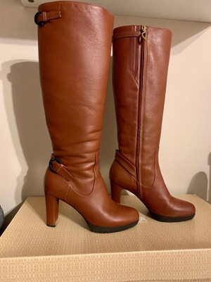 Italian handmade leather boots new, size 37, brown