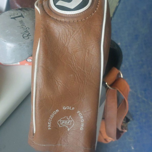 Vintage golf club set used, collector's item or decoration