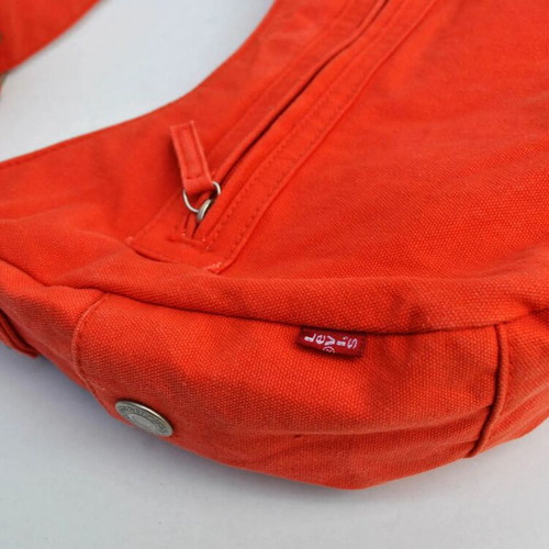 Levi's Y2K canvas shoulder bag used, red and orange