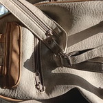 Charm & Shape beige backpack bag, synthetic leather