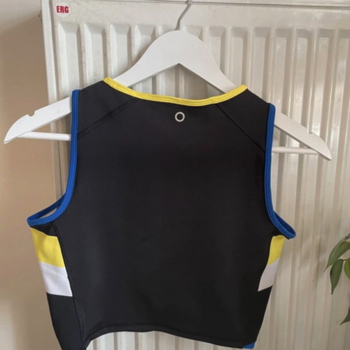 Activewear crop top used once, Marks & Spencer, black, size M
