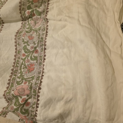 Vintage decorative curtain made of cotton and silk, like new