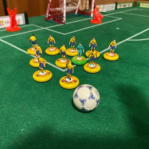 Ομάδα Subbuteo Μπαρτσελόνα εκτός βαμμένη στο χέρι, καινούργια