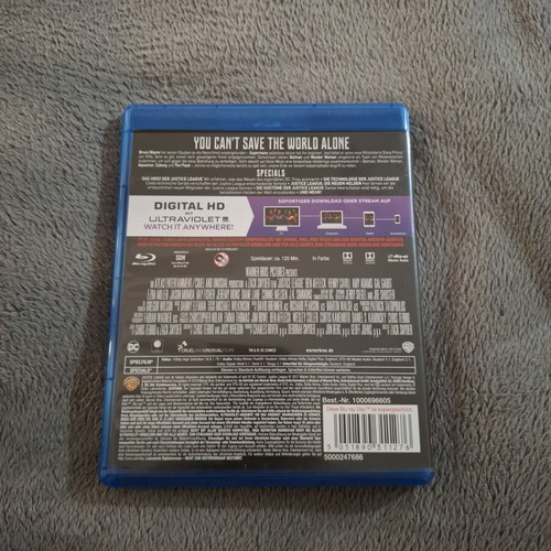 Justice League Blu-Ray movie
