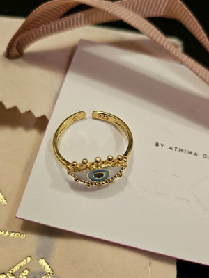 Δαχτυλίδι Allover by Athina Oikonomakou καινούργιο, επιχρυσωμένο 925 ασημί