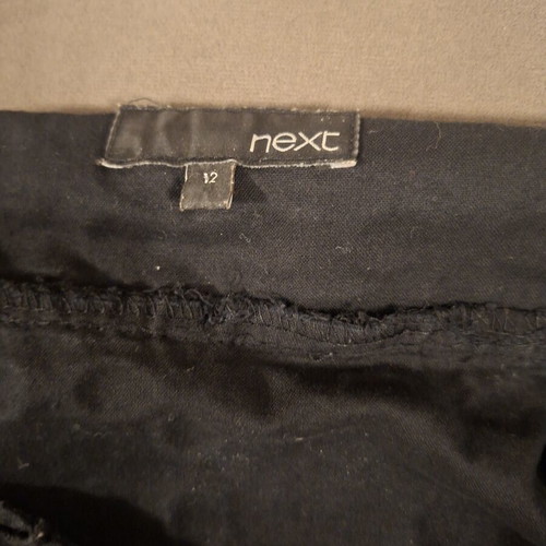 Next broderie anglais black dress UK 12/M