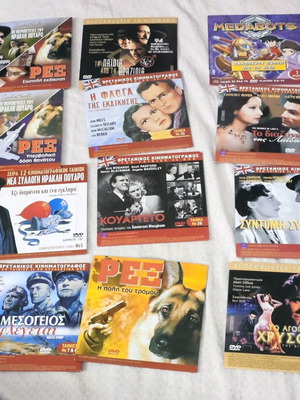 Collection of 78 new DVDs movies, western, Poirot, classic cinema