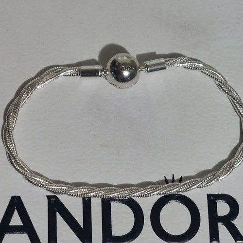 Pandora bracelet new, size 19 cm, silver with round clasp