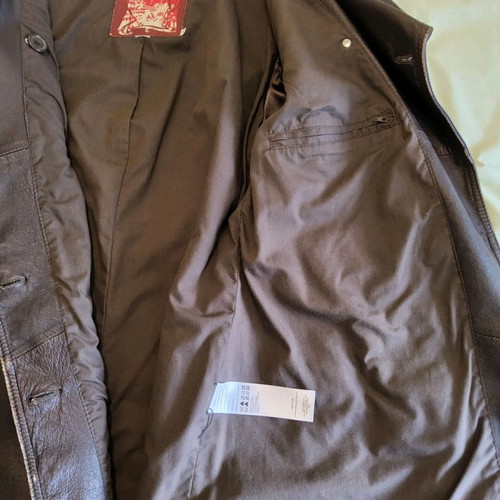 Oxbow women's leather coat used, brown, size S-M