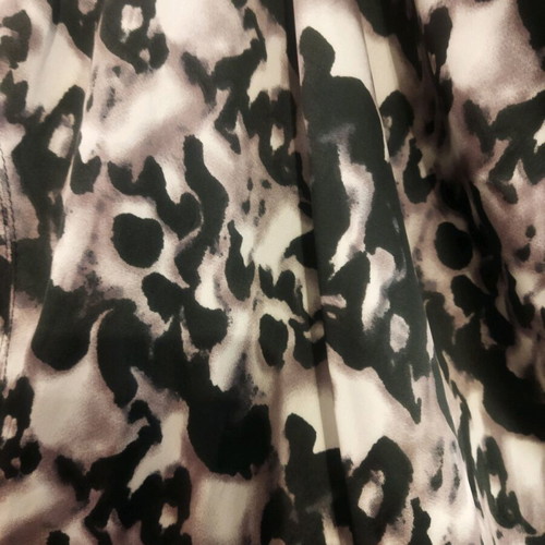 Gestuz dress-blouse like new with animal print, black and beige