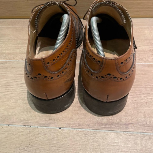 Men's Italian brown leather shoes used size 44