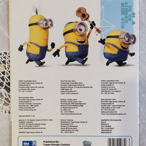 Minions Topps Sticker Album new