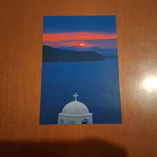 Postcards new, pack of 7 with Santorini, Mykonos, Zakynthos