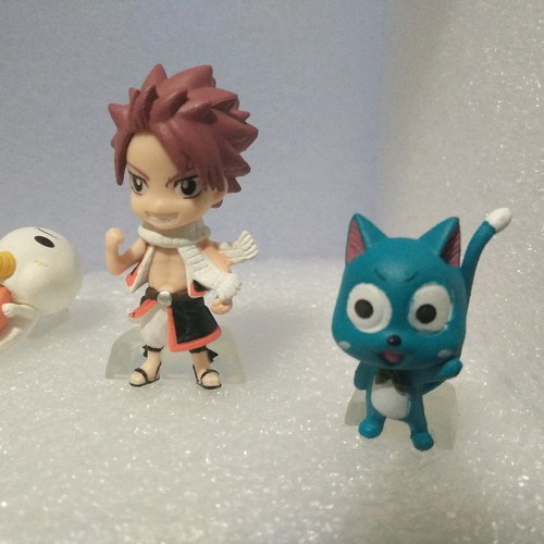 Fairy Tail Anime Chibi Figures set of 6, like new