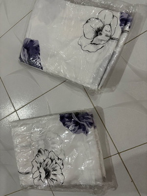 Curtains new, pack of 2 with nice design 2.00x1.50