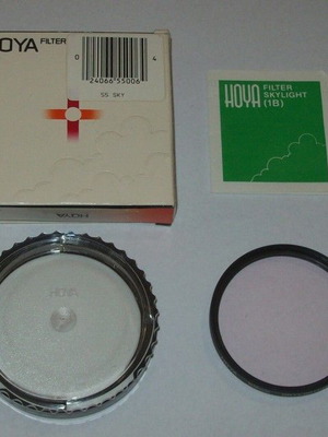 Hoya 55mm Skylight 1B φίλτρο βιδωτό σαν καινούργιο με θήκη και κουτί